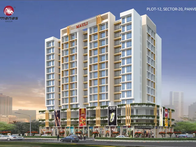 Mauli tower elevation render — Plot 12, Sector 20, Panvel